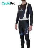 COLLANT CYCLISTE BLEU LIBERTY+ - AUTOMNE - HOMME - DESTOCKAGE cuissard long homme CycloPro 