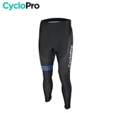 COLLANT CYCLISTE BLEU LIBERTY+ - AUTOMNE - HOMME - DESTOCKAGE cuissard long homme CycloPro XS Sans Bretelles 