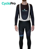 COLLANT CYCLISTE BLEU LIBERTY+ - HIVER - DESTOCKAGE collant thermique homme Cyclo Pro XS Avec Bretelles 