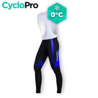 COLLANT CYCLISTE HIVER BLEUE - ABSTRACT+ - DESTOCKAGE tenue cyclisme homme CycloPro Avec XS 