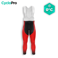 COLLANT CYCLISTE HIVER HOMME / ROUGE - DIMENSION+ - DESTOCKAGE cuissard long homme CYCLO PRO XS 