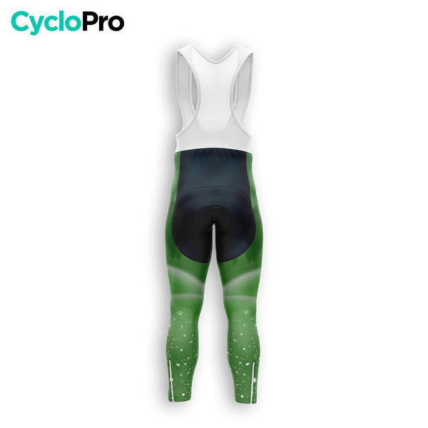 COLLANT CYCLISTE HIVER HOMME VERT - SNOW+ - CycloPro