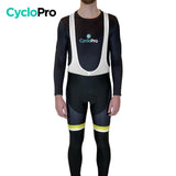 COLLANT CYCLISTE JAUNE ÉVASION+ - HIVER collant thermique homme GT-Cycle Outdoor Store XS Avec Bretelles 