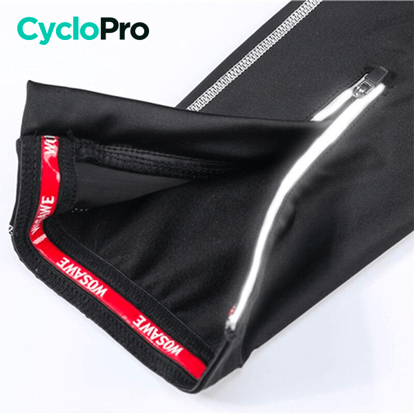 COLLANT CYCLISTE LISERE BLANC - AUTOMNE - HOMME Cuissard long pour cycliste homme CycloPro 
