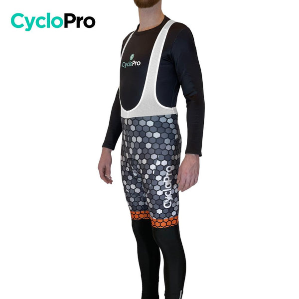 COLLANT CYCLISTE ORANGE ATMOSPHÈRE+ - AUTOMNE - HOMME cuissard long homme GT-Cycle Outdoor Store 