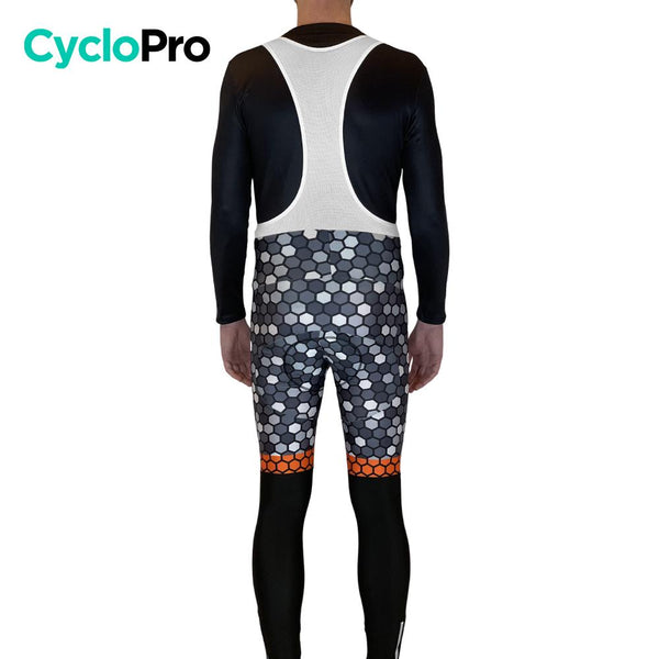 COLLANT CYCLISTE ORANGE ATMOSPHÈRE+ - HIVER - DESTOCKAGE collant thermique homme Cyclo Pro 