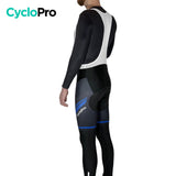 COLLANT CYCLISTE THERMIQUE BLEUE - HIVER - HOMME Cuissard long pour homme GT-Cycle Outdoor Store 