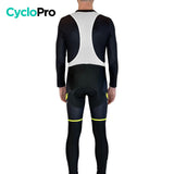 COLLANT CYCLISTE THERMIQUE JAUNE - HIVER - HOMME - DESTOCKAGE cuissard long homme GT-Cycle Outdoor Store 