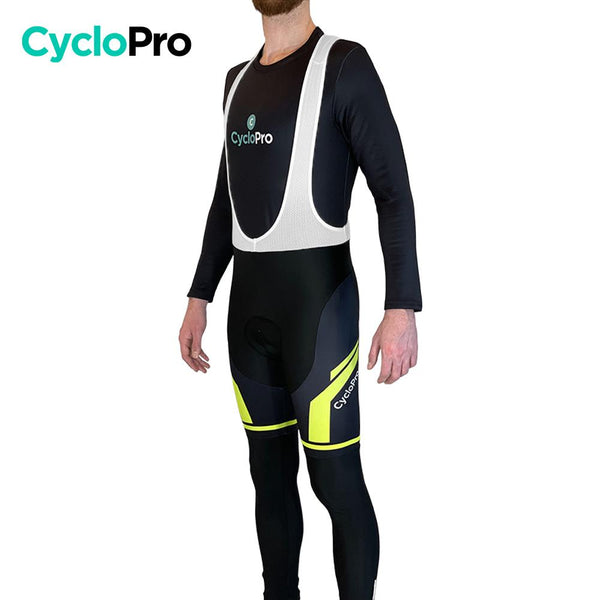 COLLANT CYCLISTE THERMIQUE JAUNE - HIVER - HOMME - DESTOCKAGE cuissard long homme GT-Cycle Outdoor Store 