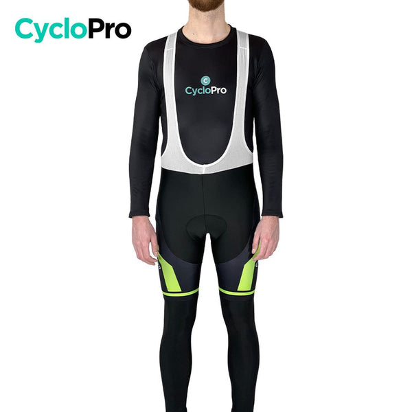 COLLANT CYCLISTE THERMIQUE VERT- HIVER - HOMME cuissard thermique GT-Cycle Outdoor Store S 