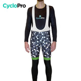 COLLANT CYCLISTE VERT ATMOSPHÈRE+ - HIVER collant thermique homme GT-Cycle Outdoor Store XS Avec Bretelles 