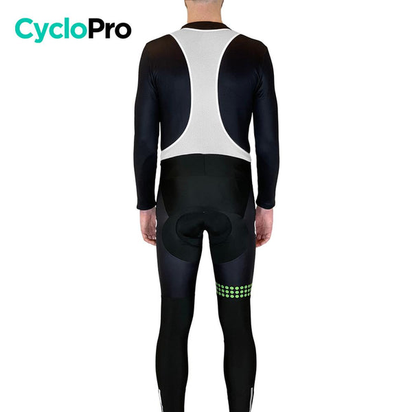 COLLANT CYCLISTE VERT LIBERTY+ - AUTOMNE - HOMME cuissard long homme GT-Cycle Outdoor Store 