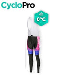 COLLANT VÉLO FEMME HIVER - CUBIC+ - DESTOCKAGE tenue de cyclisme CycloPro Avec XS 