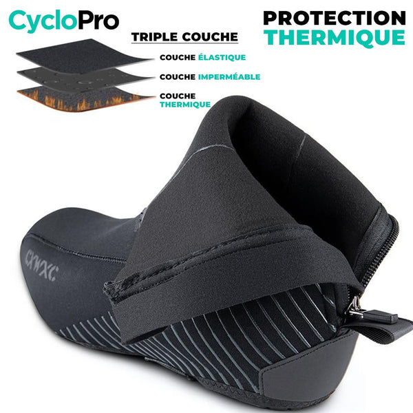 Couvre-chaussures thermiques et imperméables - Polar+ - DESTOCKAGE CycloPro 
