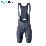 Cuissard Cyclisme Pro Fit - Skin+ - DESTOCKAGE cuissard homme CycloPro Gris S 