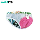 CULOTTE FLEURS HAWAÏENNES VTT/CYCLISME ABSOR+ - FEMME - DESTOCKAGE Culotte absorbe chocs I*Love*Cycling Store S 