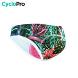 CULOTTE FLEURS TROPICALES VTT/CYCLISME ABSOR+ - FEMME Culotte absorbe chocs I*Love*Cycling Store 