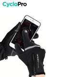 Gant Tactile Vélo Touch+ - Automne/Hiver Gant tactile vélo CycloPro 