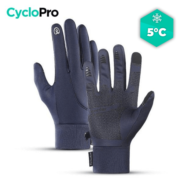 Gants de cyclisme longs - Flexi+ CycloPro Bleu XL 