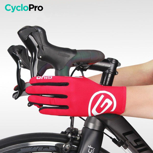 Gants vélo d'automne Rouge - Skin+ gants vélo CycloPro 