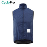 Gilet Coupe-vent - Light & Protect - DESTOCKAGE gilet coupe-vent CycloPro Bleu Marine XS 