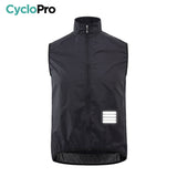 Gilet Coupe-vent - Light & Protect - DESTOCKAGE gilet coupe-vent CycloPro Noir XS 