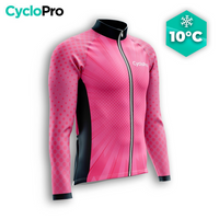 MAILLOT LONG DE CYCLISME AUTOMNE ROSE - SPEED+ maillot automne cyclisme GT-Cycle Outdoor Store S 