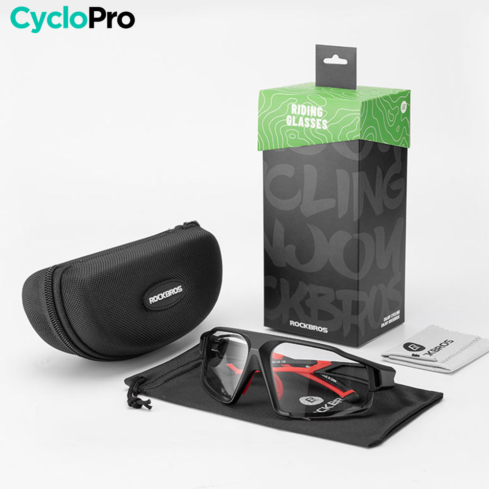 Lunettes Rétroviseur Vélo Photochromiques TriEye - Miroirs Orientables - Verres Qui S'adaptent Au Soleil - Sécurité