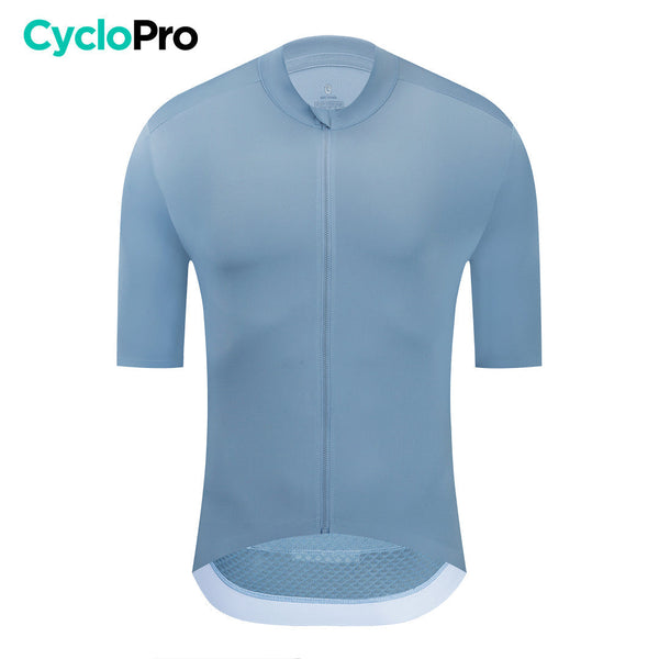 Maillot Cyclisme - Aerofit+ - DESTOCKAGE Maillot Cyclisme homme CycloPro Bleu Gris XS 