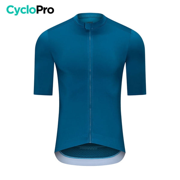 Maillot Cyclisme - Aerofit+ - DESTOCKAGE Maillot Cyclisme homme CycloPro Bleu Océan XS 