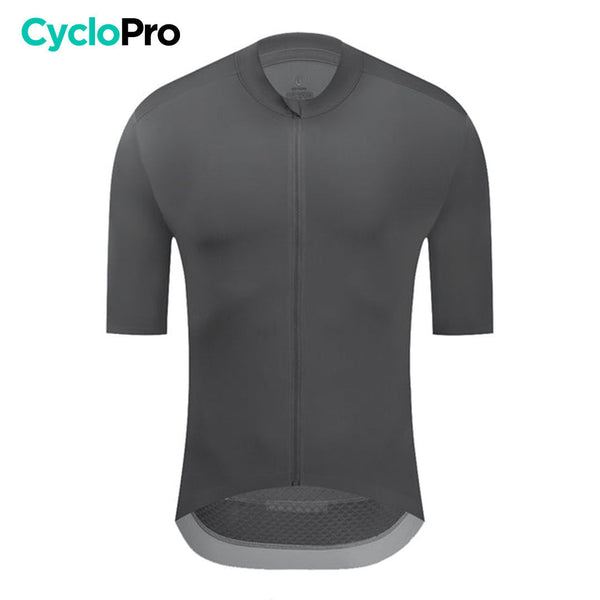 Maillot Cyclisme - Aerofit+ - DESTOCKAGE Maillot Cyclisme homme CycloPro Gris foncé XS 