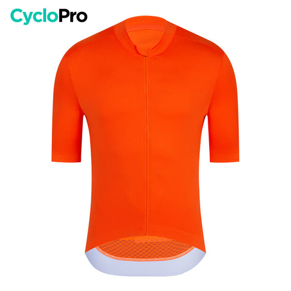 Maillot Cyclisme - Aerofit+ - DESTOCKAGE Maillot Cyclisme homme CycloPro Orange XS 