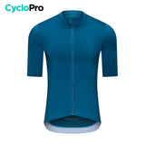 Maillot Cyclisme - Aerofit+ Maillot Cyclisme homme CycloPro Bleu Océan XXXL 
