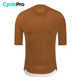 Maillot Cyclisme - Aerofit+ Maillot Cyclisme homme CycloPro Marron Clair XS 