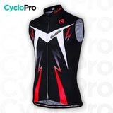 Maillot Cyclisme Sans Manches - Confort+ - DESTOCKAGE maillot cyclisme sans manches Cyclo Pro Rouge XS 