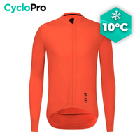 MAILLOT DE CYCLISME AUTOMNE ORANGE - PRO FIT maillot automne cyclisme CycloPro XXL 