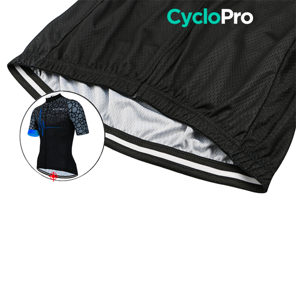 Maillot de cyclisme Bleu - Pulsation+ Maillot court cyclisme GT-Cycle Outdoor Store 