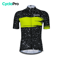 Maillot de cyclisme Jaune - Galaxy+ Maillot court cyclisme GT-Cycle Outdoor Store JAUNE S 