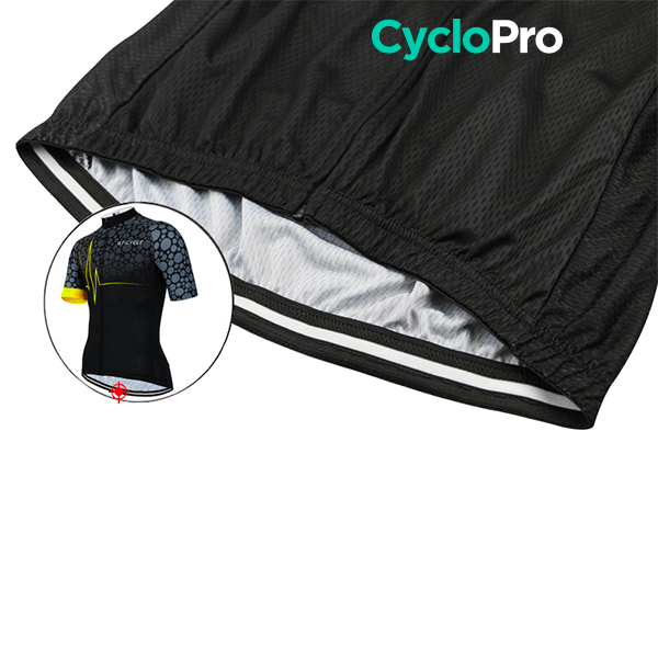 Maillot de cyclisme Jaune - Pulsation+ Maillot court cyclisme GT-Cycle Outdoor Store 
