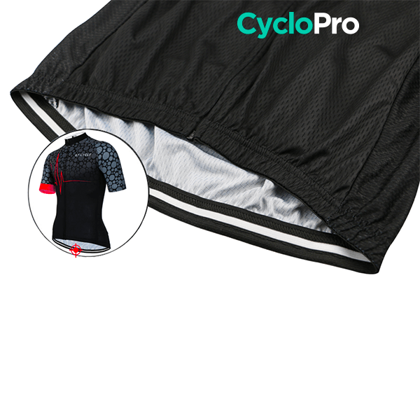 Maillot de cyclisme Rouge - Pulsation+- DESTOCKAGE Maillot court cyclisme GT-Cycle Outdoor Store 