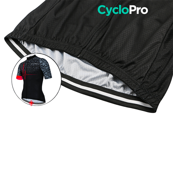 Maillot de cyclisme Rouge - Pulsation+ Maillot court cyclisme GT-Cycle Outdoor Store 
