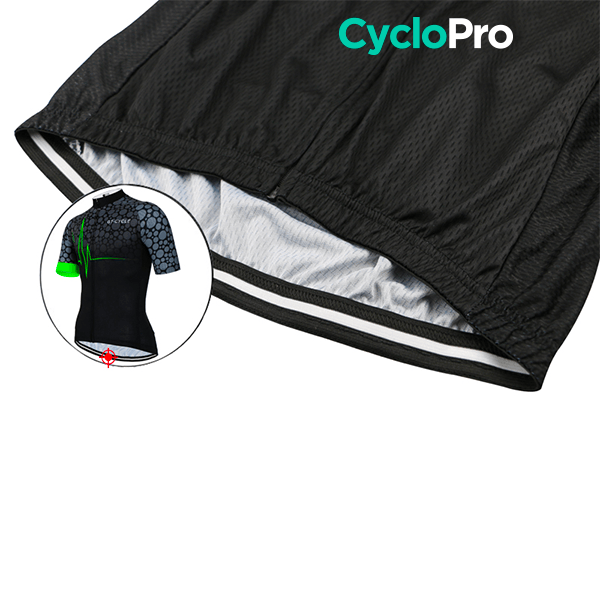 Maillot de cyclisme Vert - Pulsation+ Maillot court cyclisme GT-Cycle Outdoor Store 