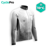 MAILLOT LONG DE CYCLISME AUTOMNE NOIR - CRISTAL+ maillot automne cyclisme GT-Cycle Outdoor Store S 