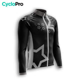 MAILLOT LONG DE CYCLISME AUTOMNE NOIR - STAR+ maillot cyclisme automne GT-Cycle Outdoor Store S 