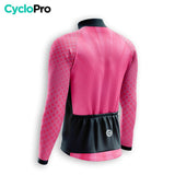 MAILLOT LONG DE CYCLISME AUTOMNE ROSE - SPEED+ maillot automne cyclisme GT-Cycle Outdoor Store 