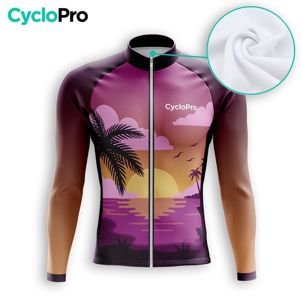 MAILLOT LONG DE CYCLISME AUTOMNE - SUNRISE+ maillot automne cyclisme GT-Cycle Outdoor Store 