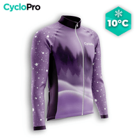 MAILLOT LONG DE CYCLISME AUTOMNE VIOLET - SNOW+ maillot automne cyclisme GT-Cycle Outdoor Store S 