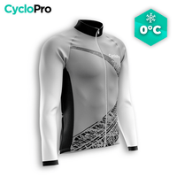 MAILLOT LONG DE CYCLISME HIVER GRIS - TRACE+ Maillot thermique homme GT-Cycle Outdoor Store S 