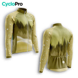 MAILLOT LONG DE CYCLISME HIVER JAUNE - SNOW+ Maillot thermique homme GT-Cycle Outdoor Store 