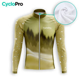 MAILLOT LONG DE CYCLISME HIVER JAUNE - SNOW+ Maillot thermique homme GT-Cycle Outdoor Store 